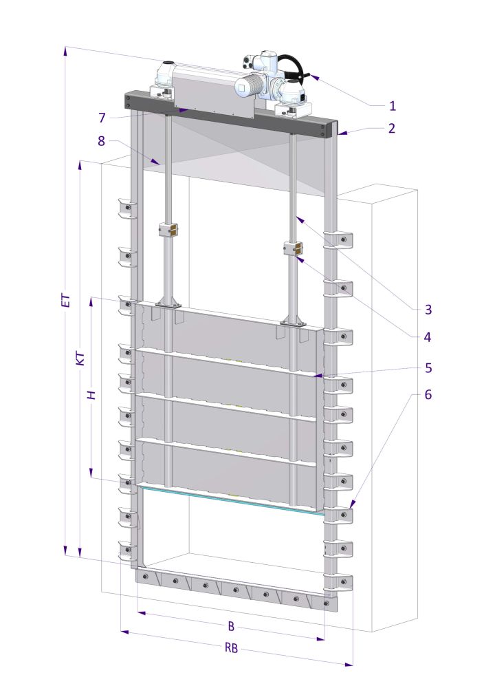 GLA-WEL | Rinnenschütz 3RA